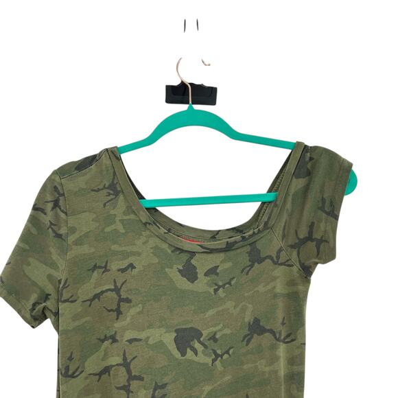 n:Philanthropy Britton Jumpsuit Off the Shoulder Camo Print Green Size XS - Picture 3 of 14
